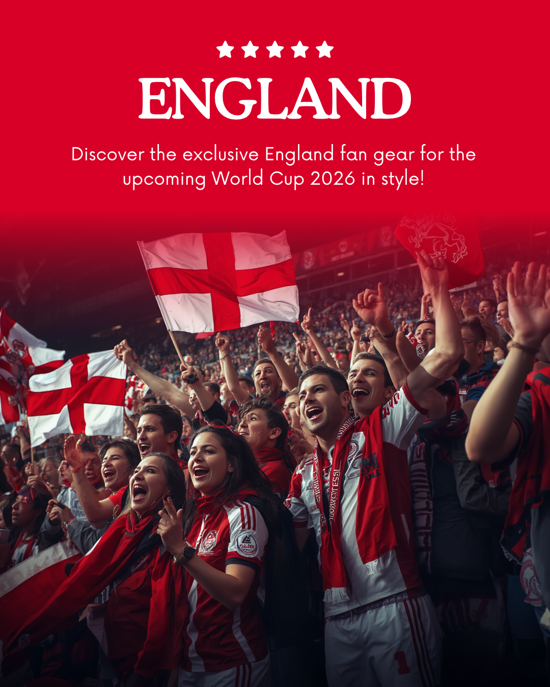 England Fan Collection — WC 2026
