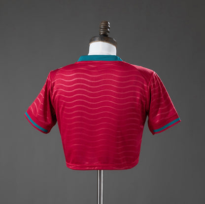 Portugal 2026 Home Women's Crop Top Style Jersey
